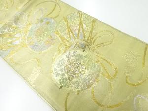 アンティーク　鼓模様織出し袋帯（材料）